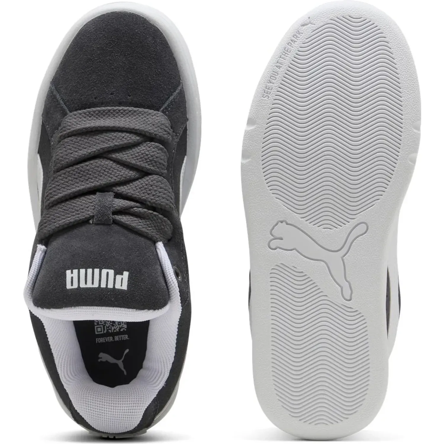 Puma Zapatillas Puma Urbanas Juvenil Park Lifestyle Easy Sd Jr color gris | Platanitos
