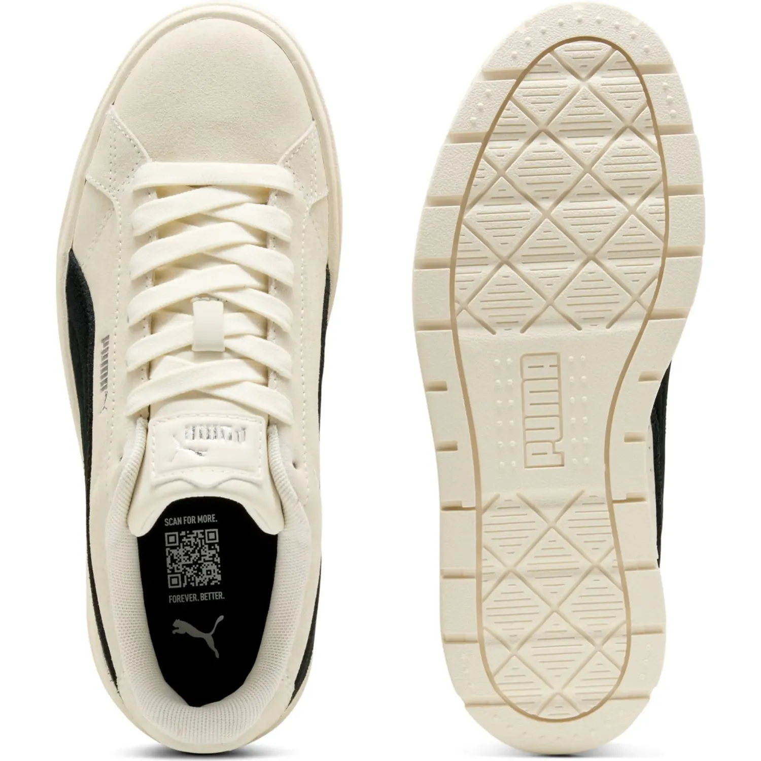 Puma Zapatillas Puma Urbanas Mujer Karmen Ii color crema / negro | Platanitos