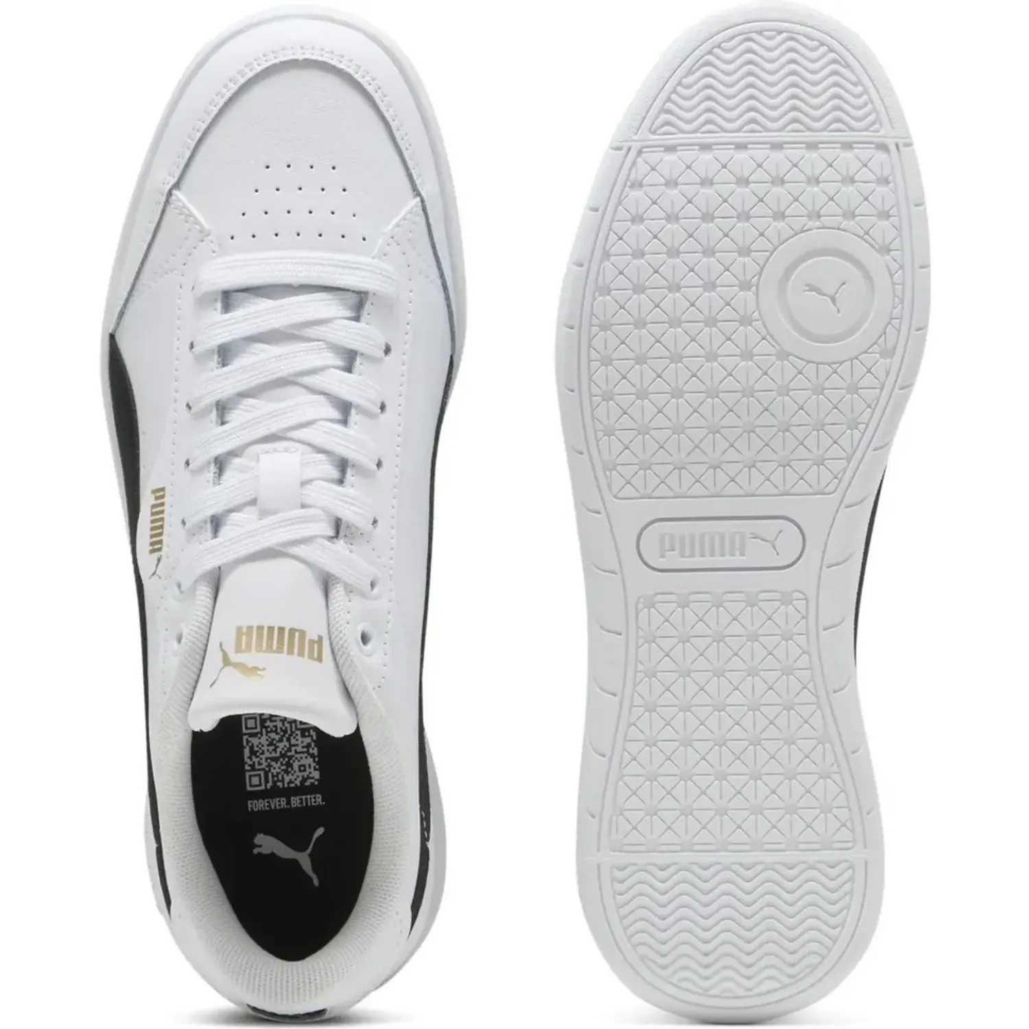 Zapatillas Puma Urbanas Mujer Vikky Star color blanco | Platanitos