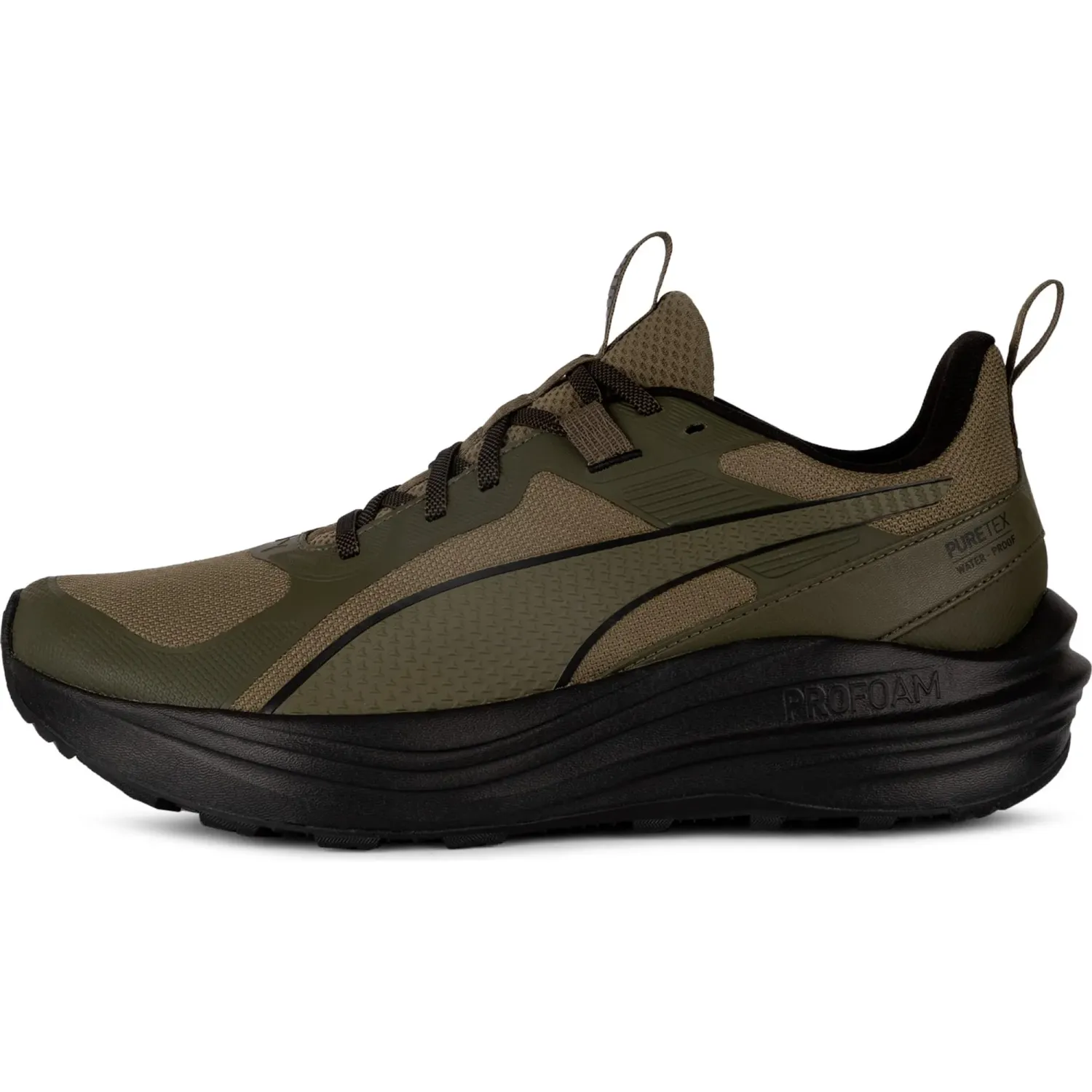 Zapatillas Puma Trail Running Hombre Flare Pro Trail Ptx color verde | Platanitos