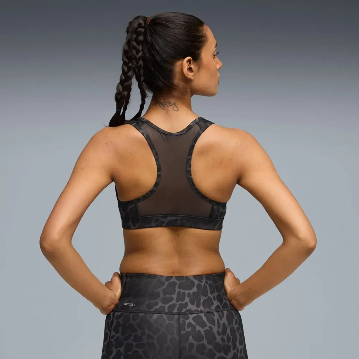 Puma Top Puma Deportivo Mujer 4keeps Bra - P - Spotted Haze color negro | Platanitos