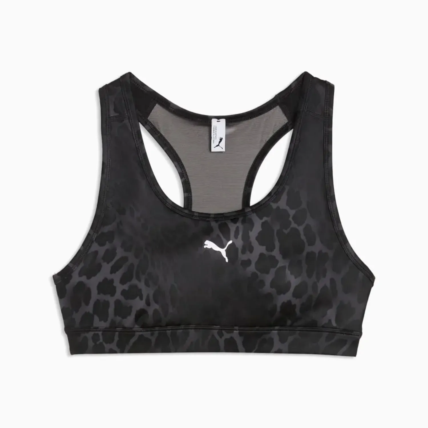 Puma Top Puma Deportivo Mujer 4keeps Bra - P - Spotted Haze color negro | Platanitos