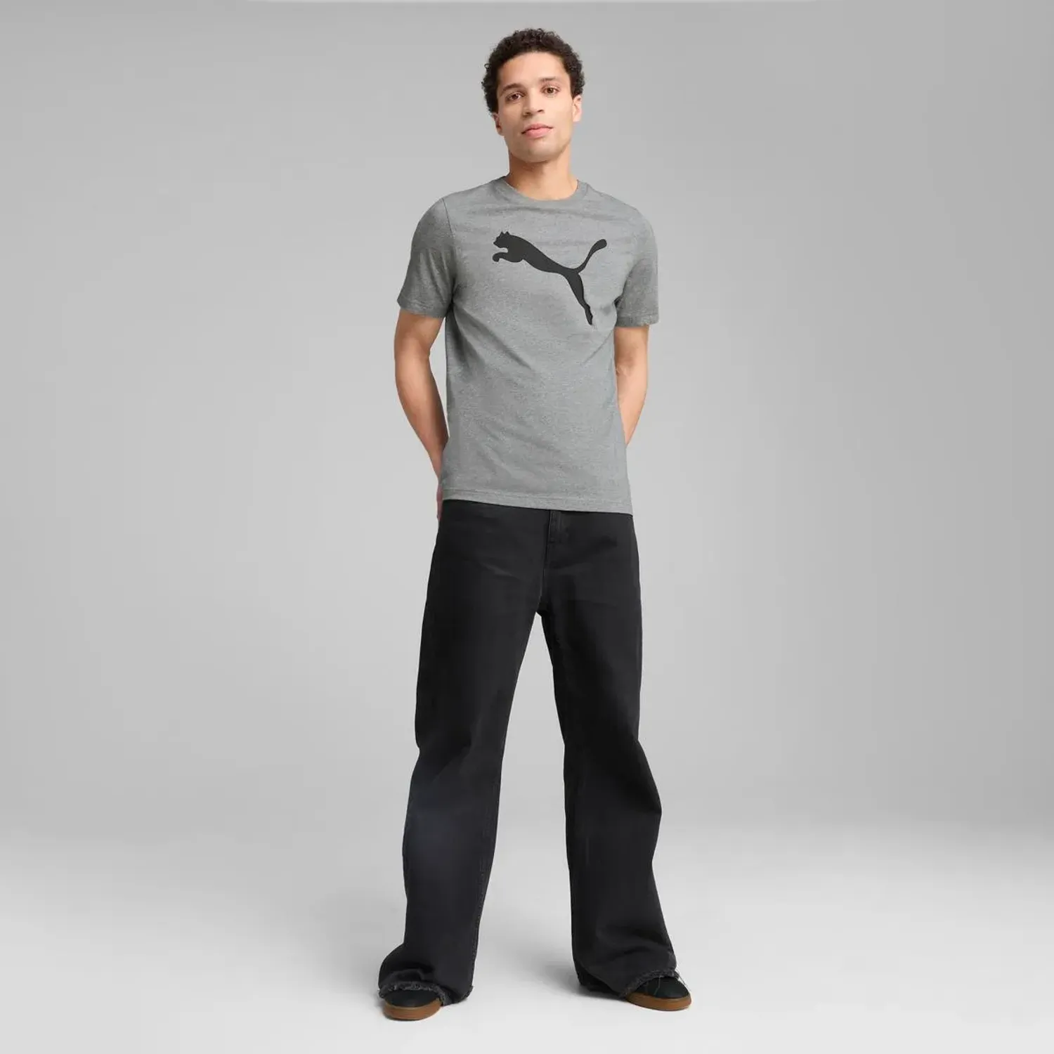 Polo Puma Deportivo Hombre Ess Tee color gris | Platanitos
