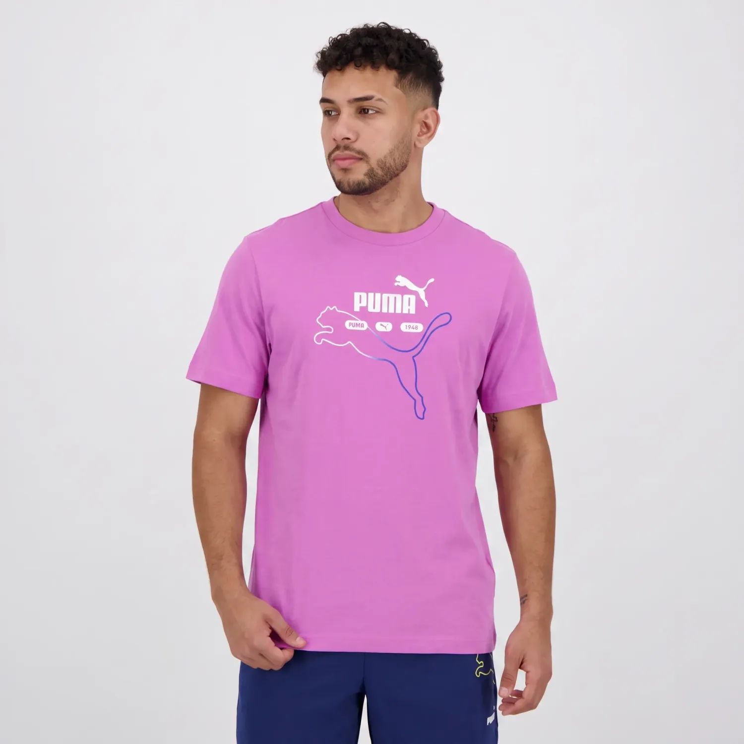 Puma Polo Puma Deportivo Hombre Ess Logo Lab Summer Tee color rosado | Platanitos