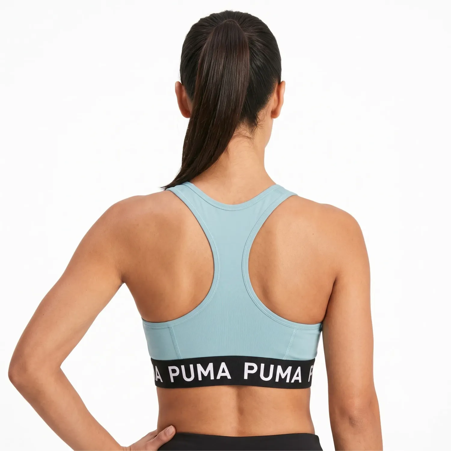 Puma Top Puma Training Mujer 4keeps Strong Bra - Mid color celeste | Platanitos