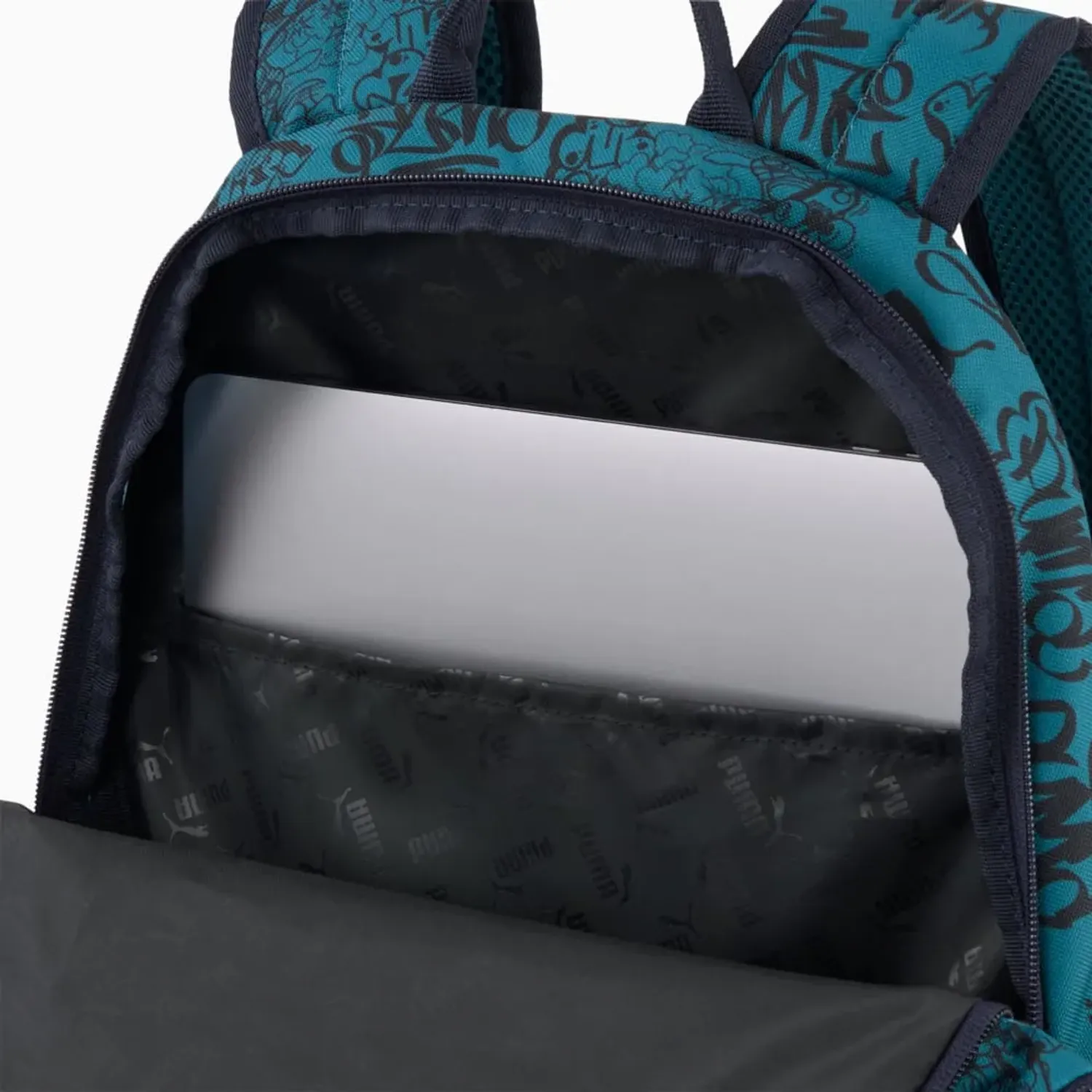 Puma Mochila Puma Deportiva Unisex Academy Aop Backpack color verde | Platanitos