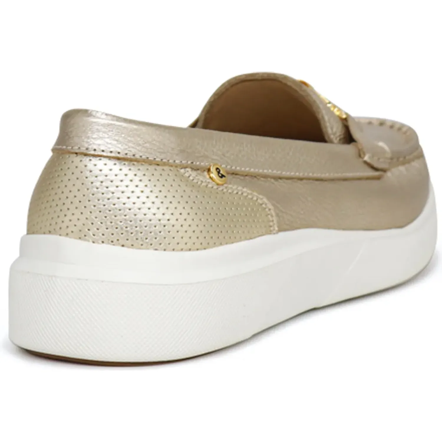 Mocasin Par&Ss Casual De Cuero Mujer Ceda-Ka26q3 color dorado | Platanitos