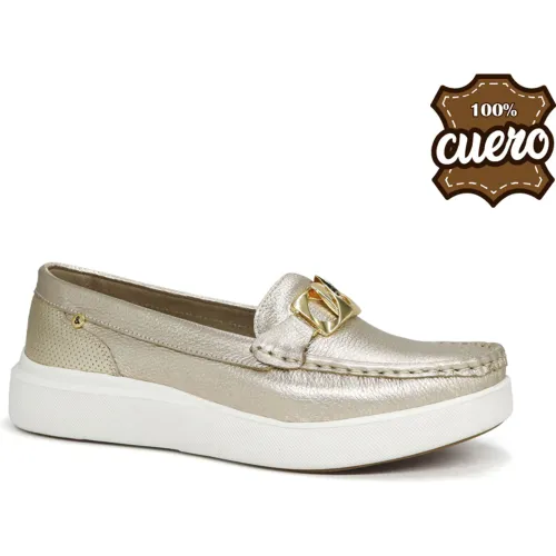 PAR&SS Mocasin Casual De Cuero Mujer Ceda-Ka26q3