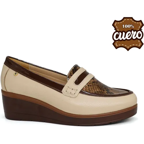 PAR&SS Mocasin Casual De Cuero Mujer 2681-Ka26q3
