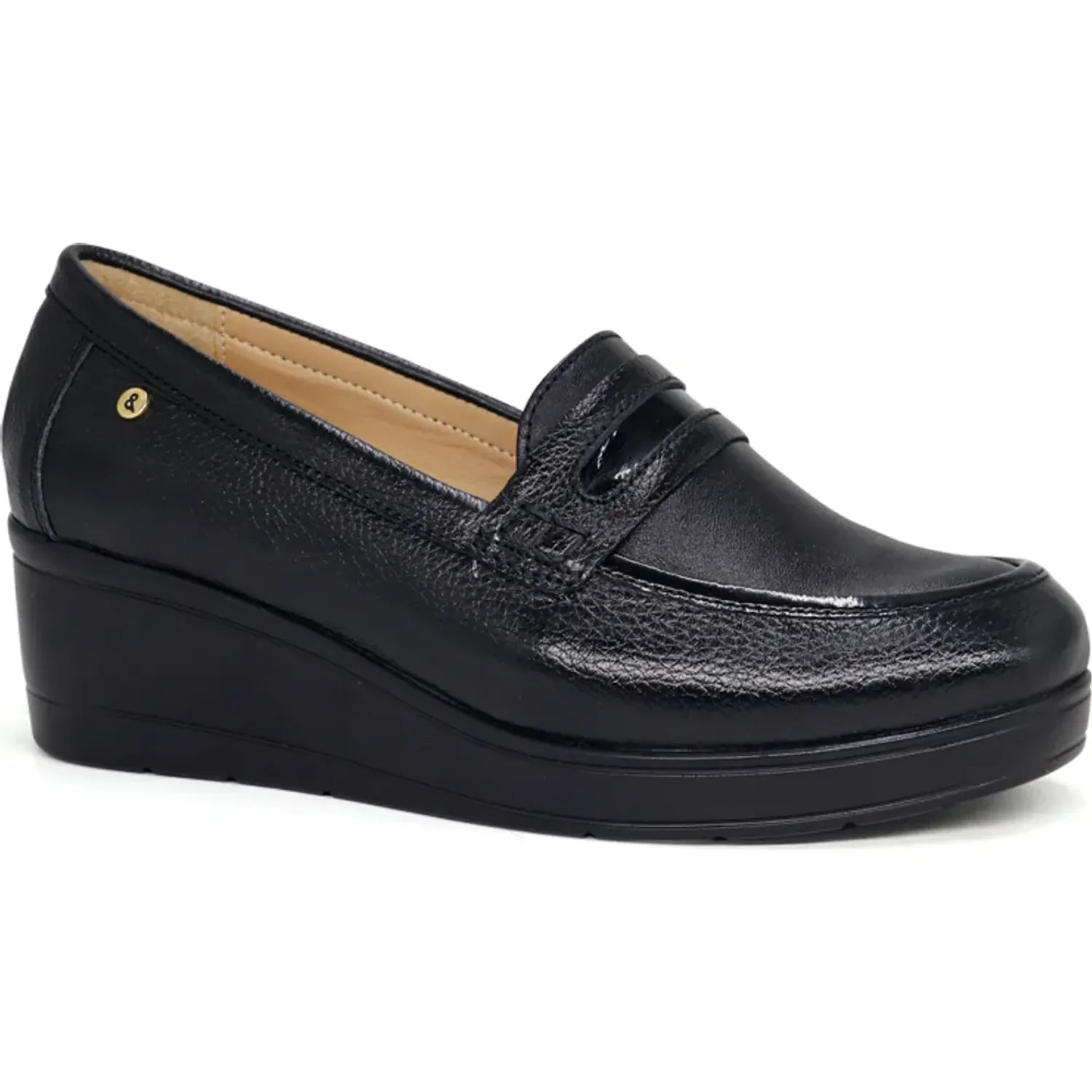 PAR&SS Mocasin Par&Ss Casual De Cuero Mujer 2681-Ka26q3-N color negro | Platanitos