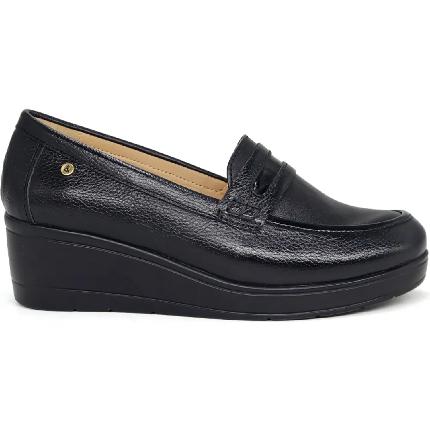 PAR&SS Mocasin Par&Ss Casual De Cuero Mujer 2681-Ka26q3-N color negro | Platanitos