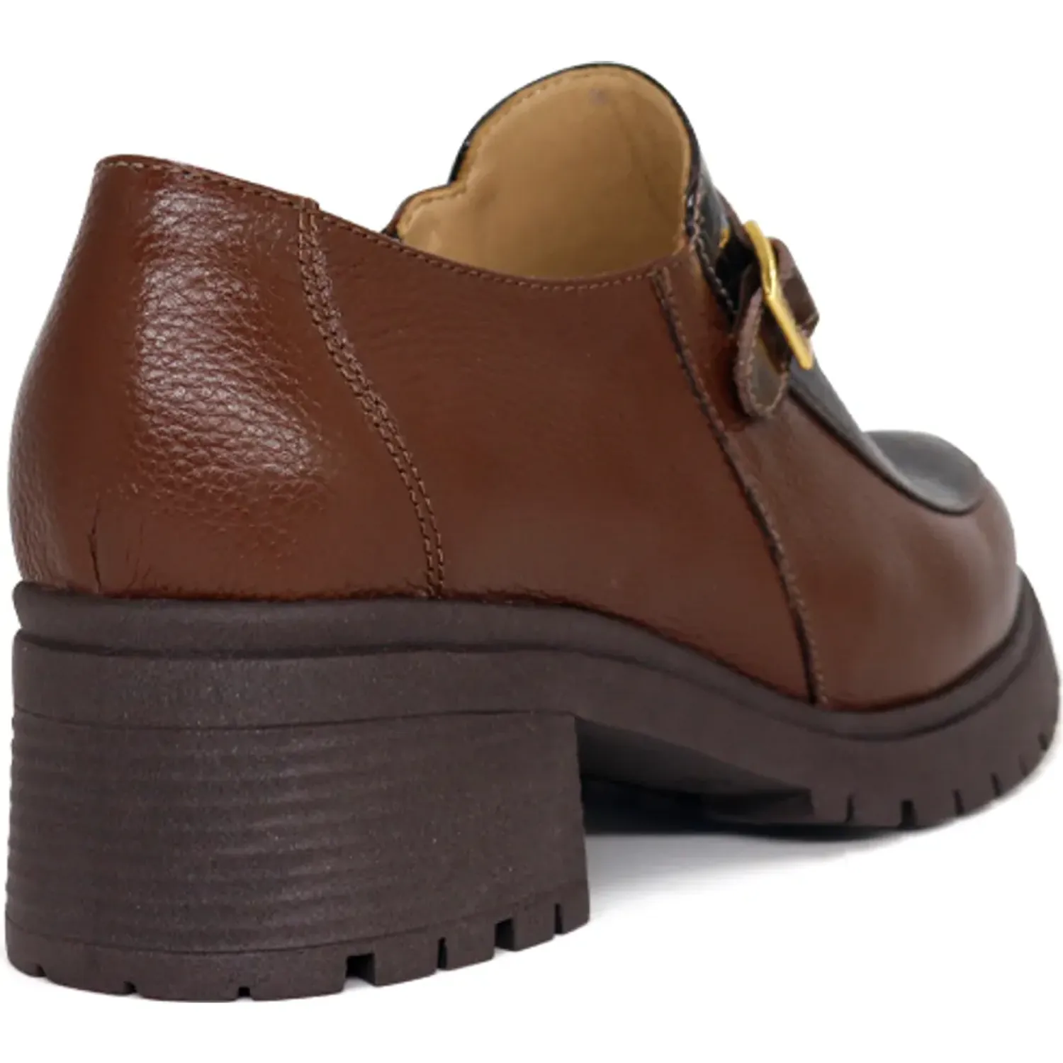 PAR&SS Zapato Par&Ss Casual De Cuero Mujer 2675-Ka26q3 color marron | Platanitos