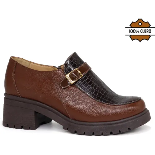 PAR&SS Zapato Casual De Cuero Mujer 2675-Ka26q3