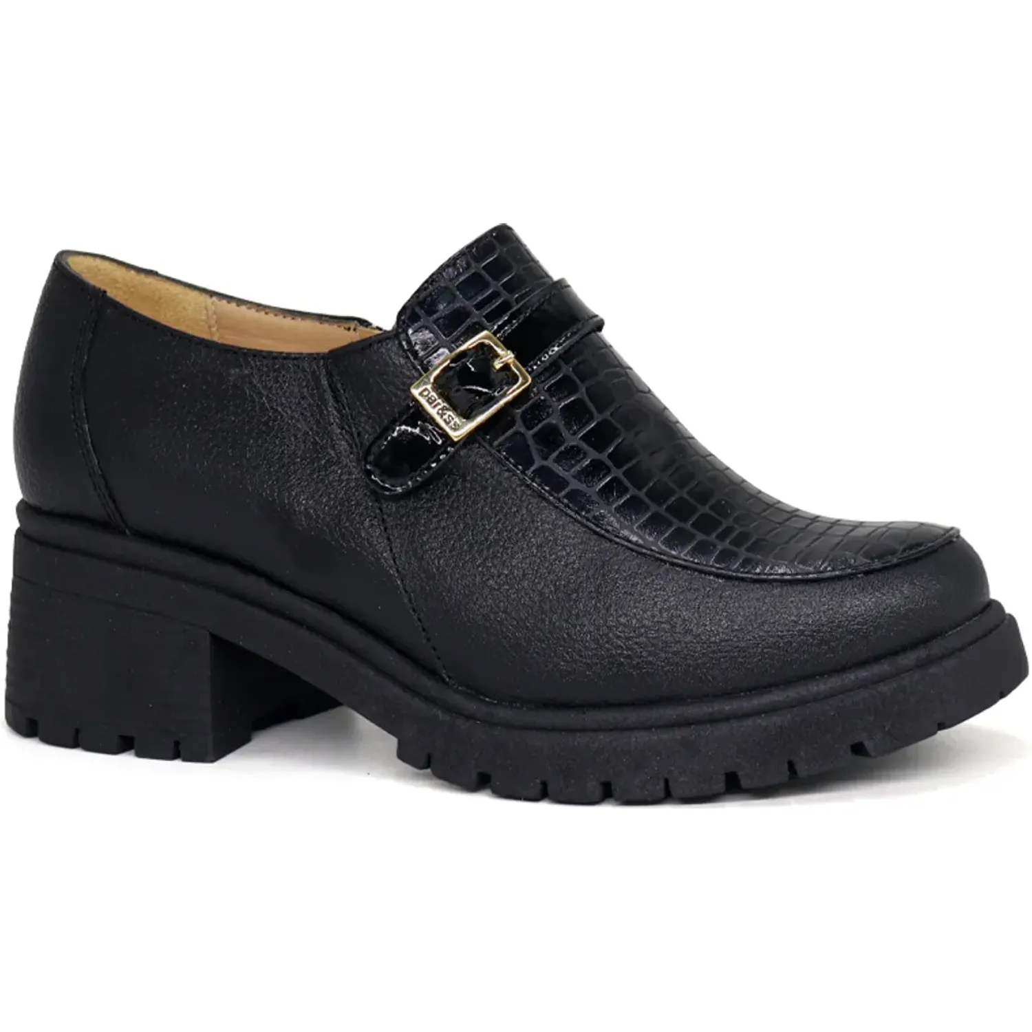 PAR&SS Zapato Par&Ss Casual De Cuero Mujer 2675-Ka26q3-N color negro | Platanitos