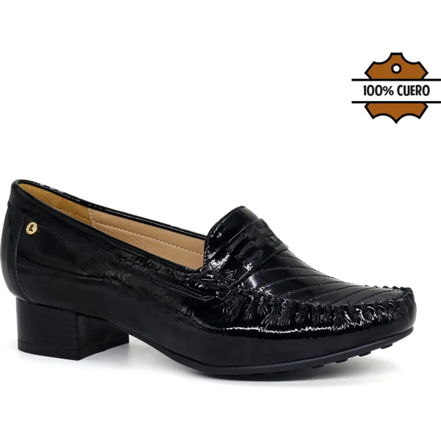 PAR&SS Zapato Par&Ss Casual De Cuero Mujer 2673-Ka26q3-N color negro | Platanitos