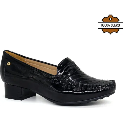 PAR&SS Zapato Casual De Cuero Mujer 2673-Ka26q3-N
