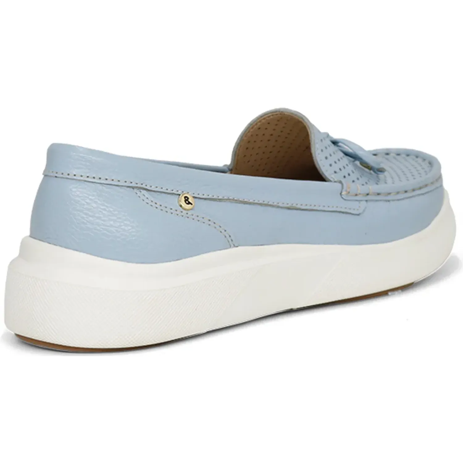 PAR&SS Mocasin Par&Ss Casual De Cuero Mujer Cedan-Ka26q1-C color celeste | Platanitos