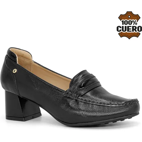 PAR&SS Zapato Casual De Cuero Mujer 2684-Ka26q1-N