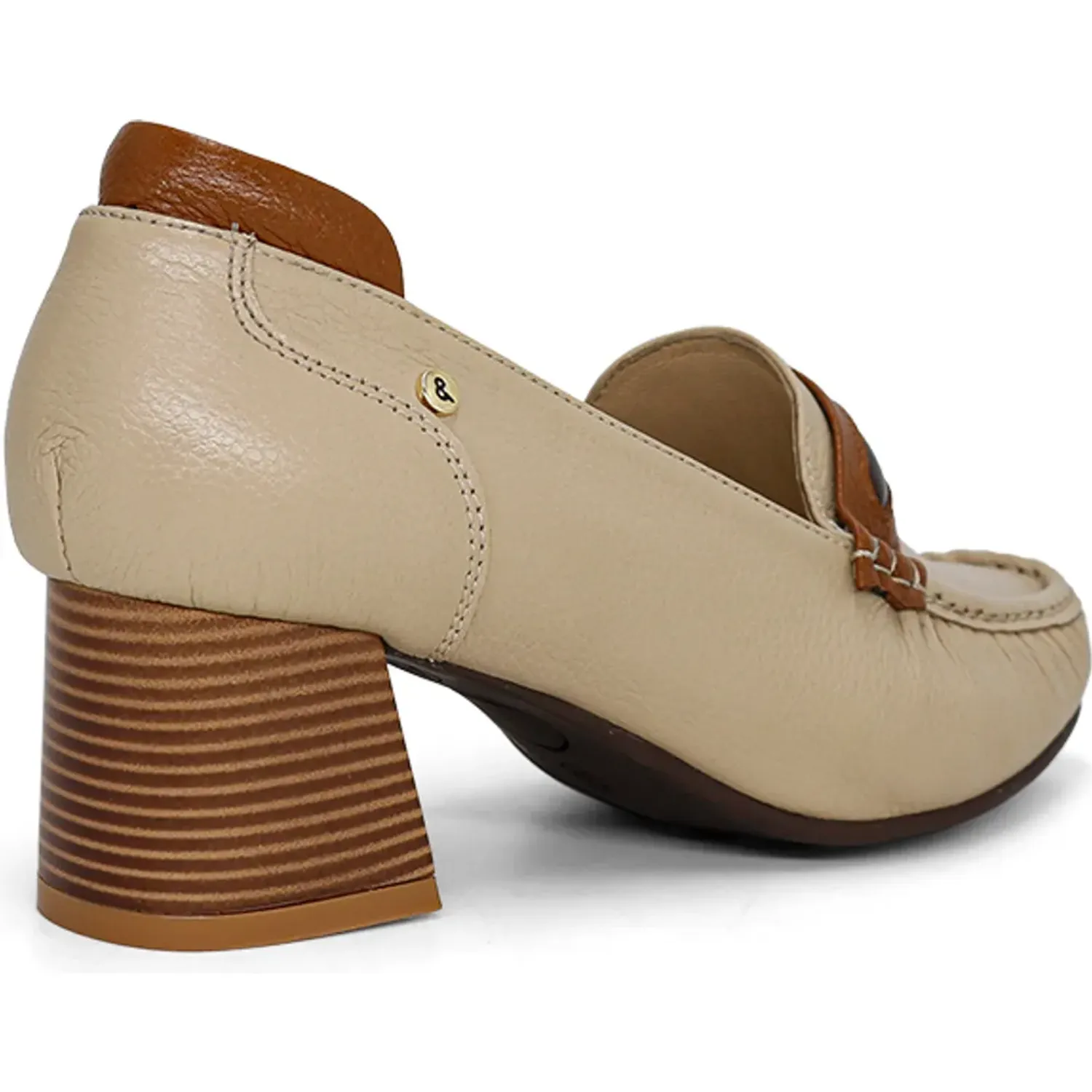 PAR&SS Zapato Par&Ss Casual De Cuero Mujer 2684-Ka26q1 color beige | Platanitos
