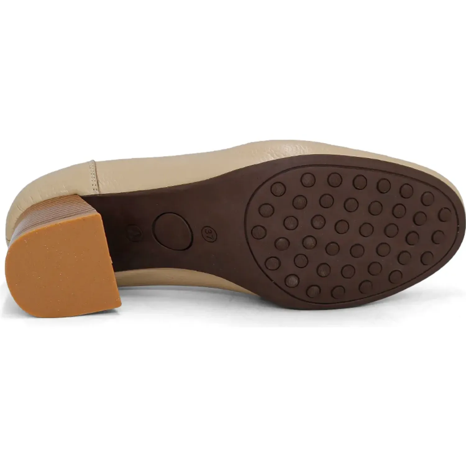 PAR&SS Zapato Par&Ss Casual De Cuero Mujer 2684-Ka26q1 color beige | Platanitos