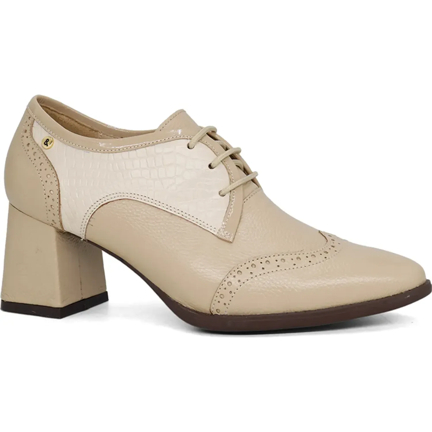 PAR&SS Zapato Par&Ss Casual De Cuero Mujer 2683-Ka26q1 color beige | Platanitos