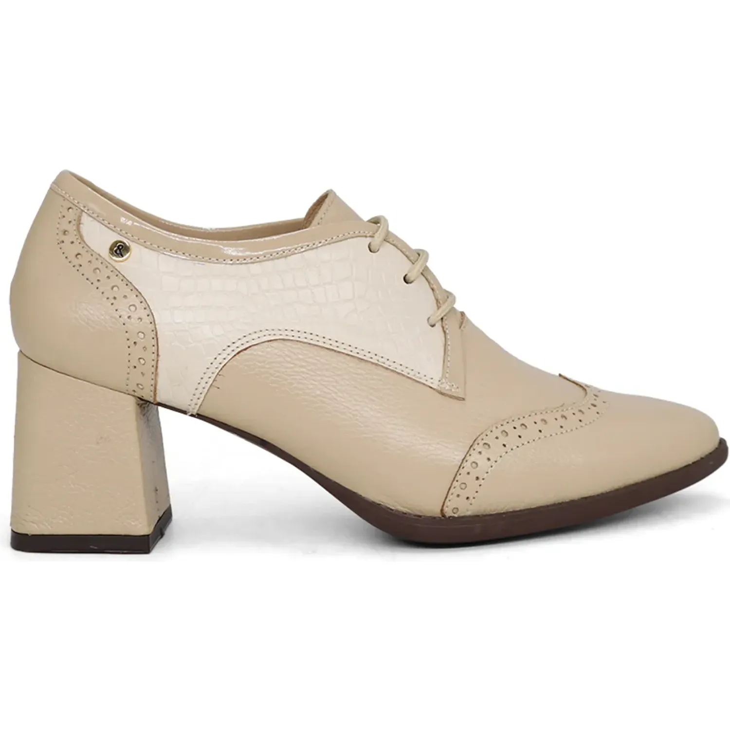 PAR&SS Zapato Par&Ss Casual De Cuero Mujer 2683-Ka26q1 color beige | Platanitos