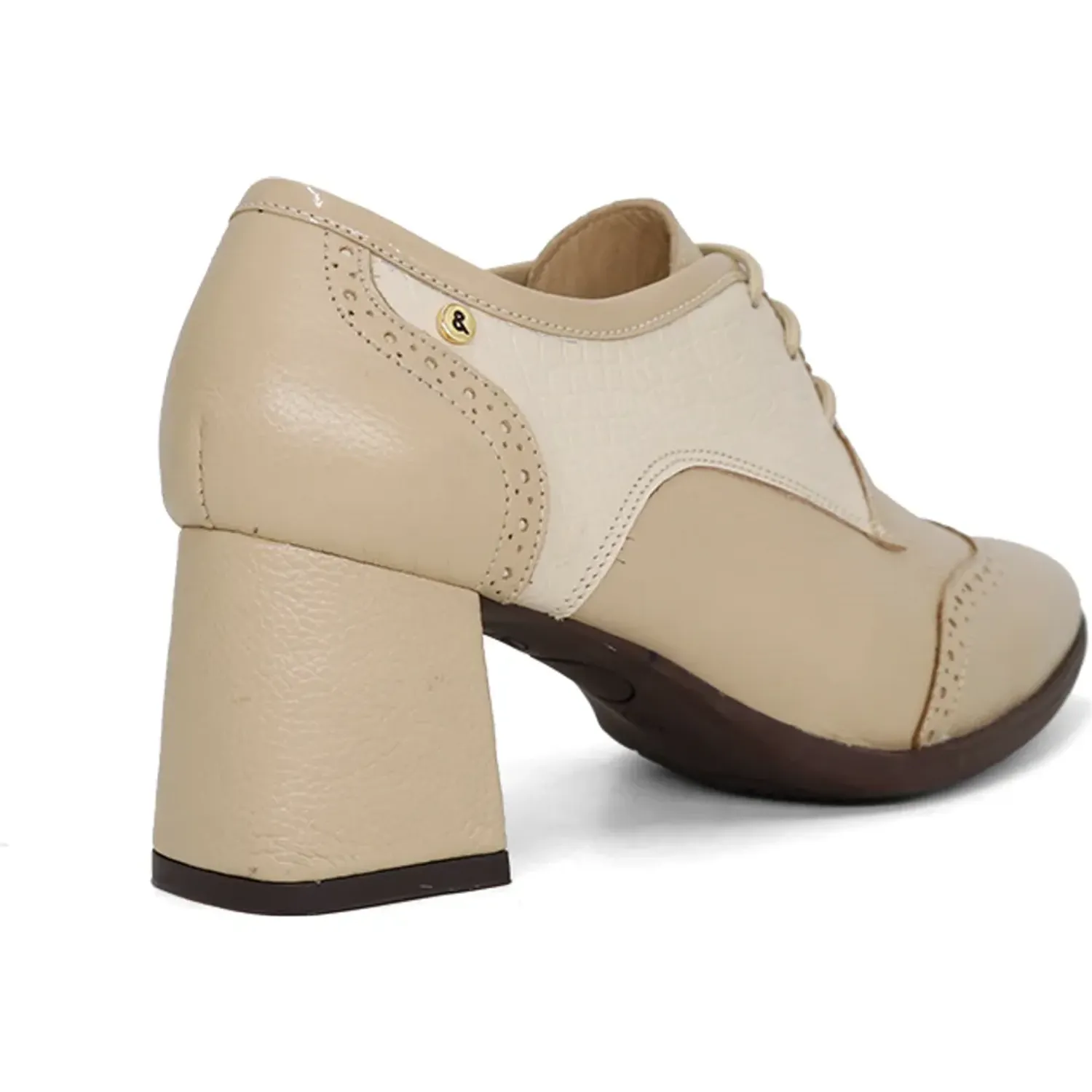 PAR&SS Zapato Par&Ss Casual De Cuero Mujer 2683-Ka26q1 color beige | Platanitos