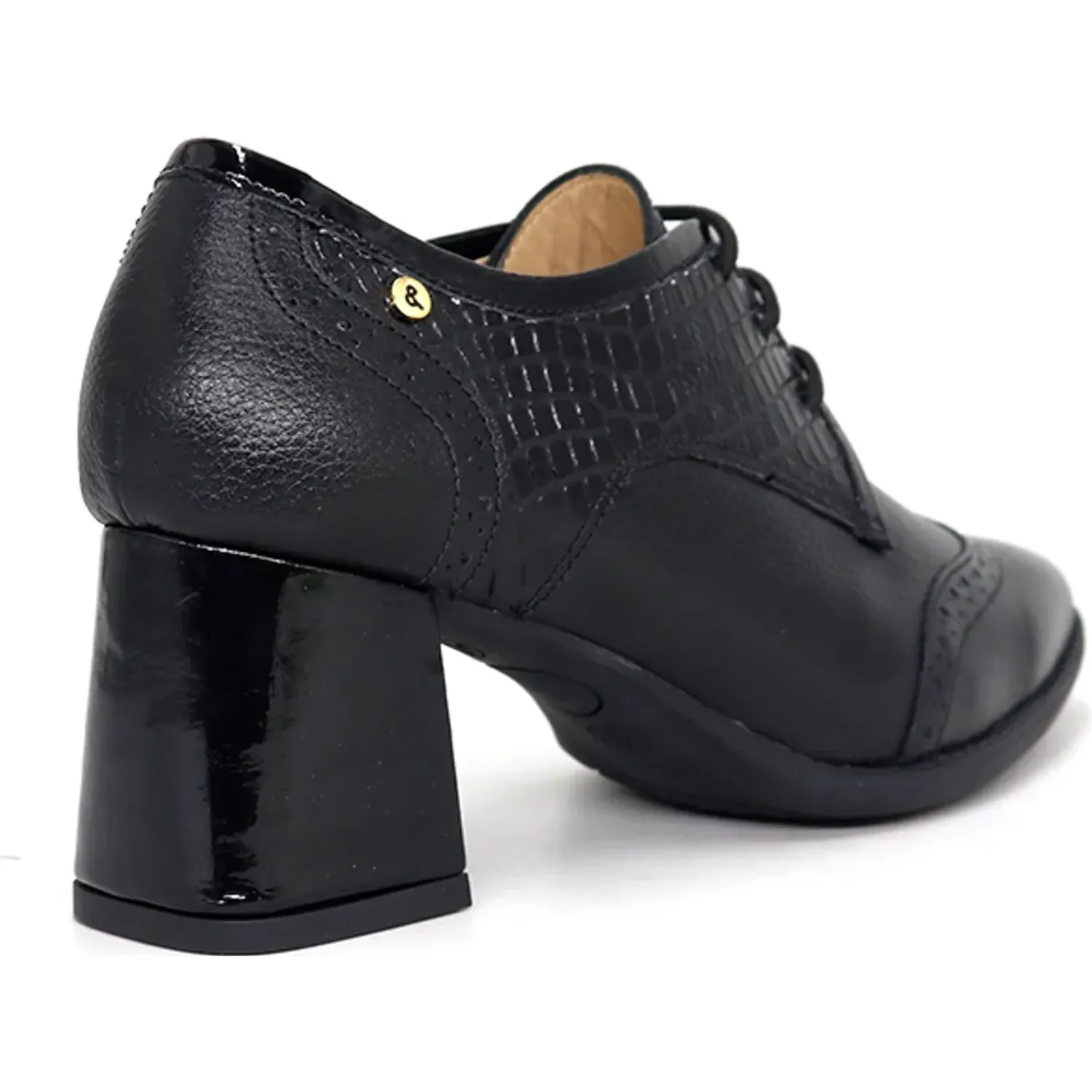 PAR&SS Zapato Par&Ss Casual De Cuero Mujer 2683-Ka26q1-N color negro | Platanitos