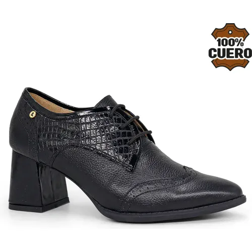 PAR&SS Zapato Casual De Cuero Mujer 2683-Ka26q1-N