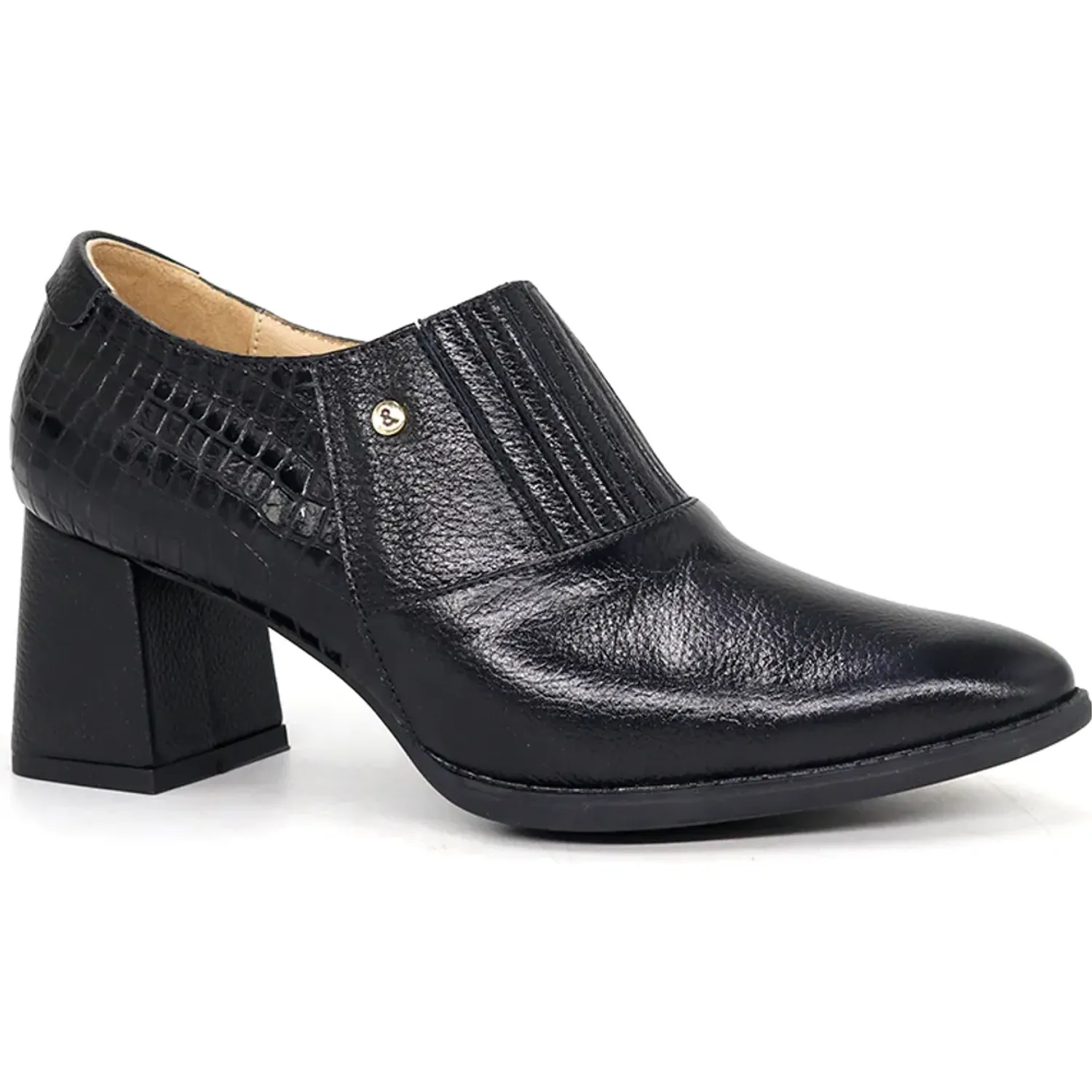 PAR&SS Zapato Par&Ss Casual De Cuero Mujer 2677-Ka26q1-N color negro | Platanitos