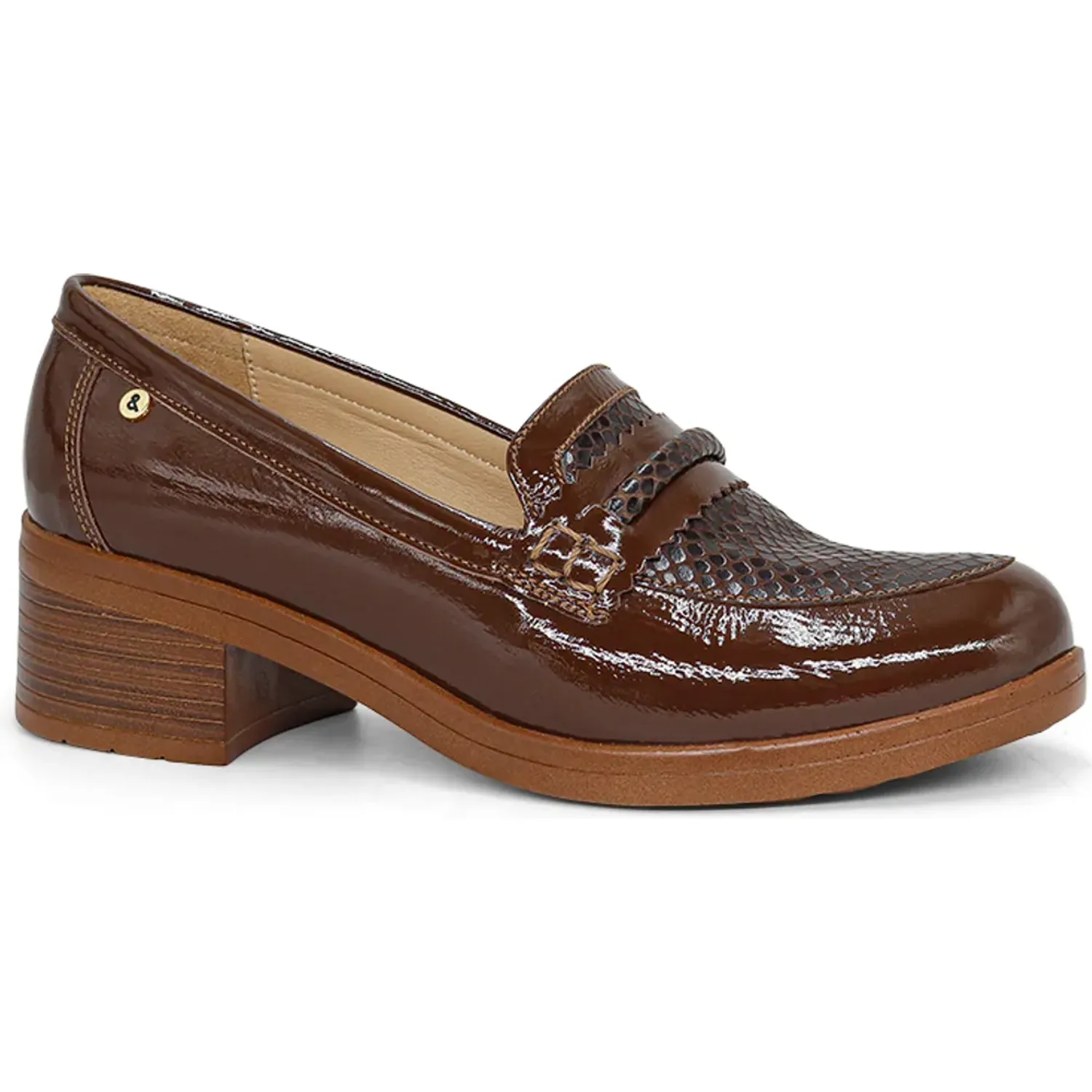 PAR&SS Zapato Par&Ss Casual De Cuero Mujer 2676-Ka26q1-M color marron | Platanitos