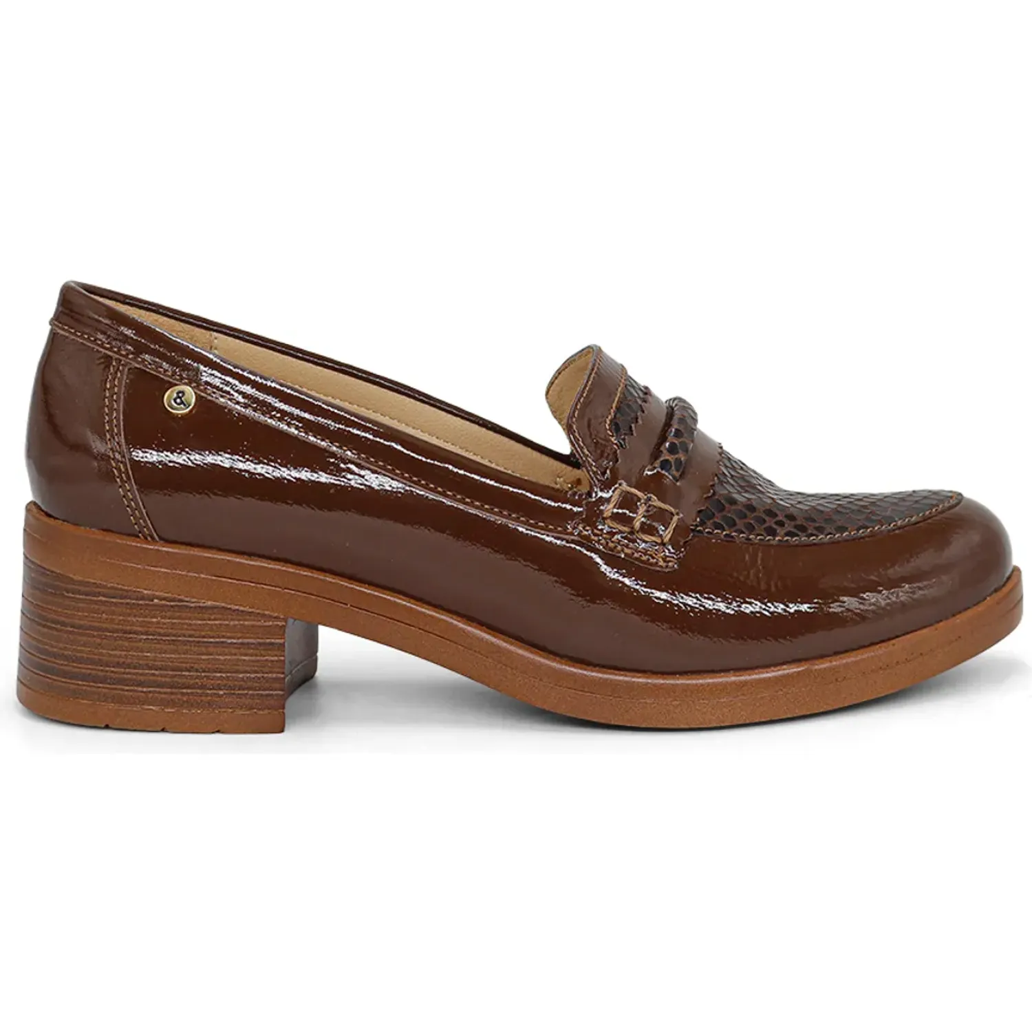 PAR&SS Zapato Par&Ss Casual De Cuero Mujer 2676-Ka26q1-M color marron | Platanitos