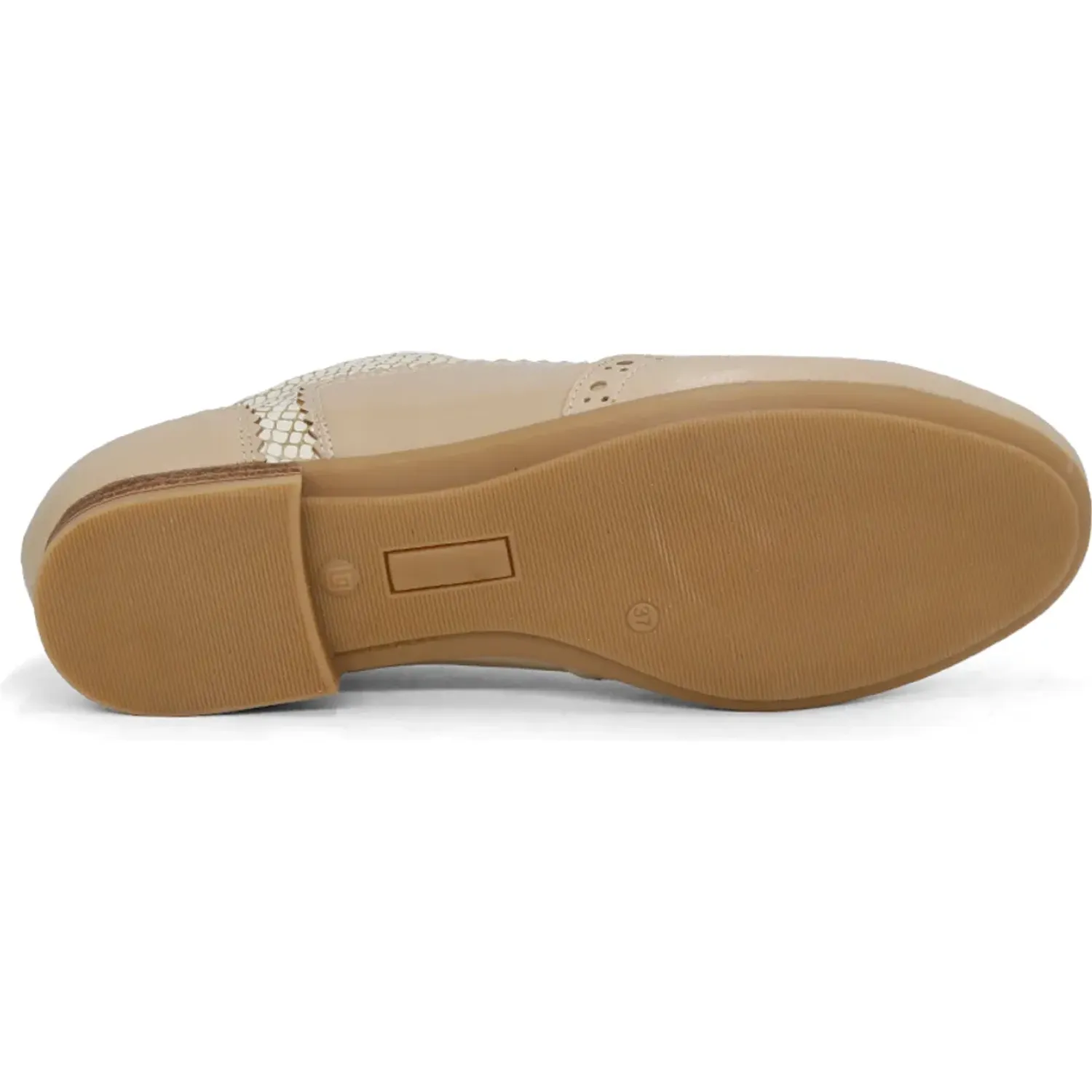 PAR&SS Zapatos Par&Ss Oxford De Cuero Para Mujer 2669-Ka26q1 color hueso | Platanitos