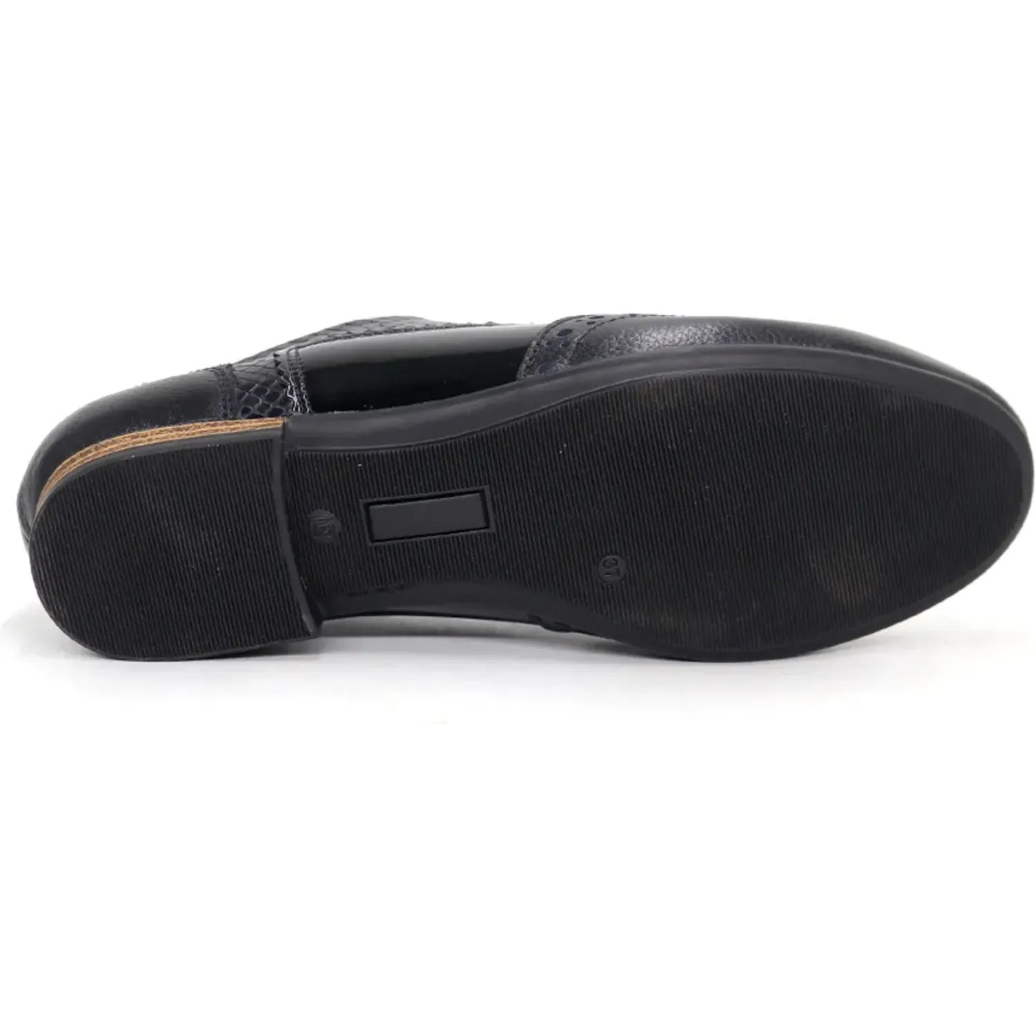 PAR&SS Zapatos Par&Ss Oxford De Cuero Para Mujer 2669-Ka26q1-N color negro | Platanitos