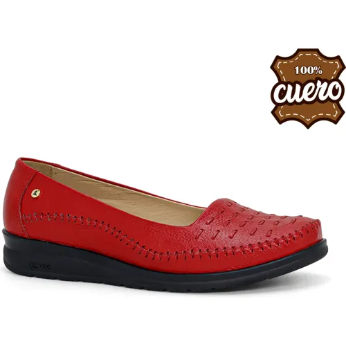 PAR&SS Mocasin Casual De Cuero Mujer 2622-Ka26q1