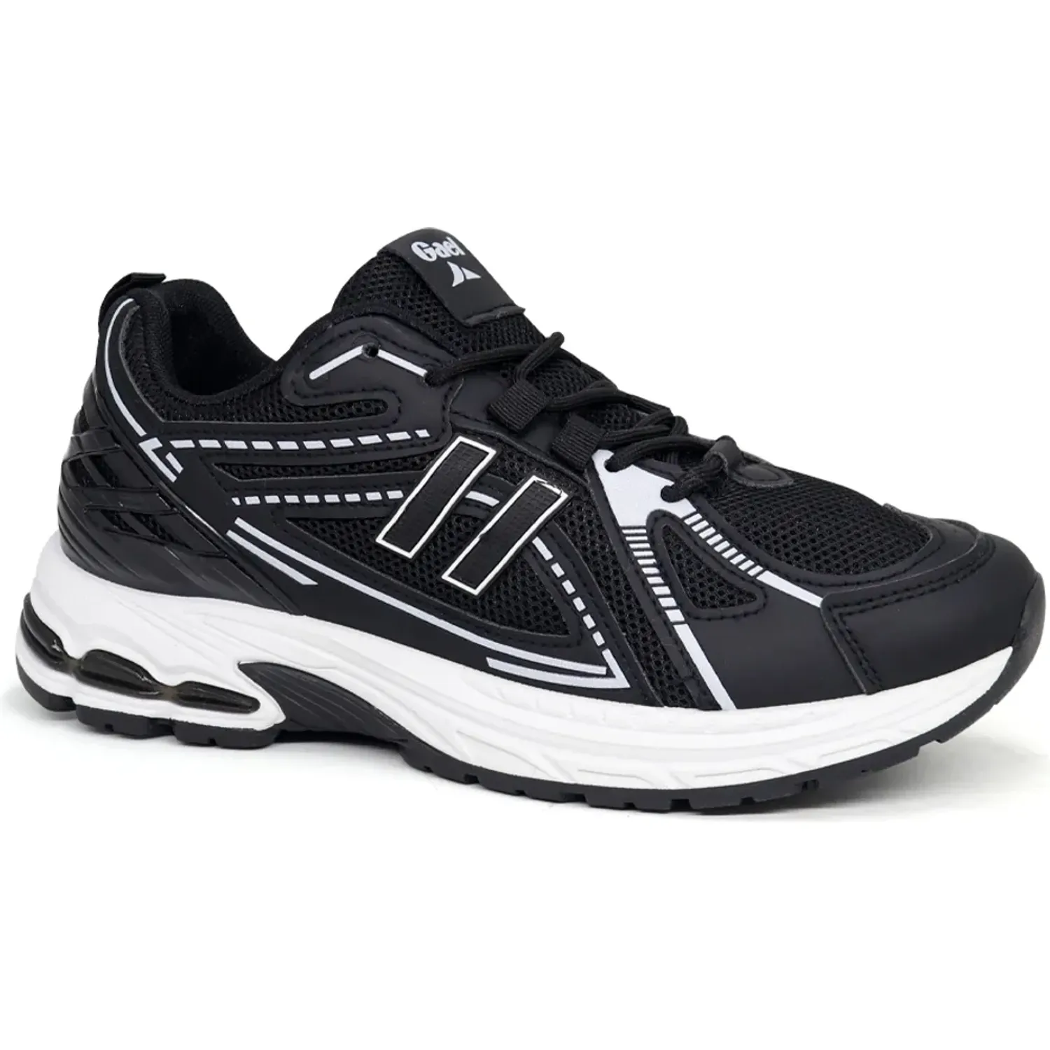 Zapatillas Gael Running Hombre 7101-26q2-N color negro | Platanitos