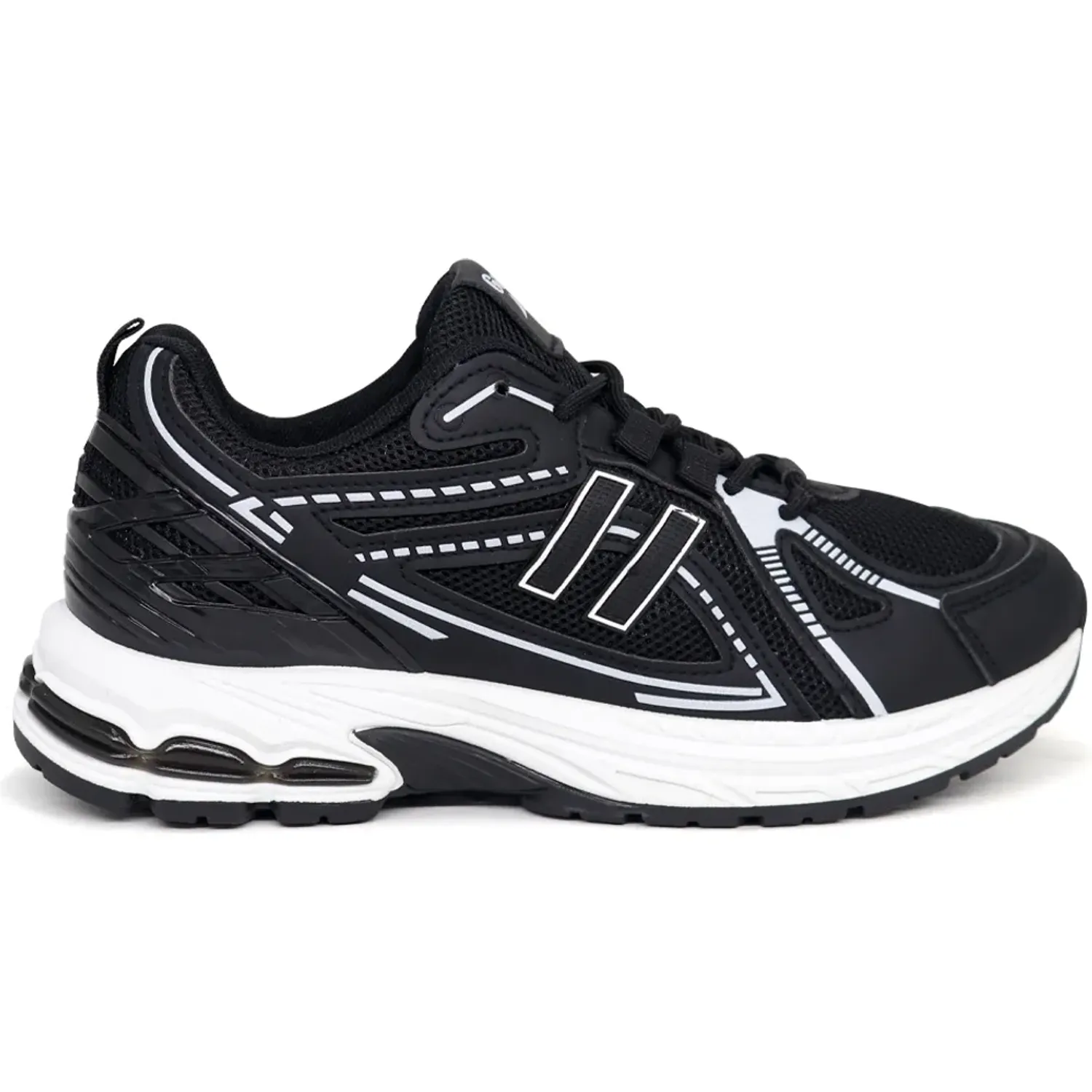 Zapatillas Gael Running Hombre 7101-26q2-N color negro | Platanitos