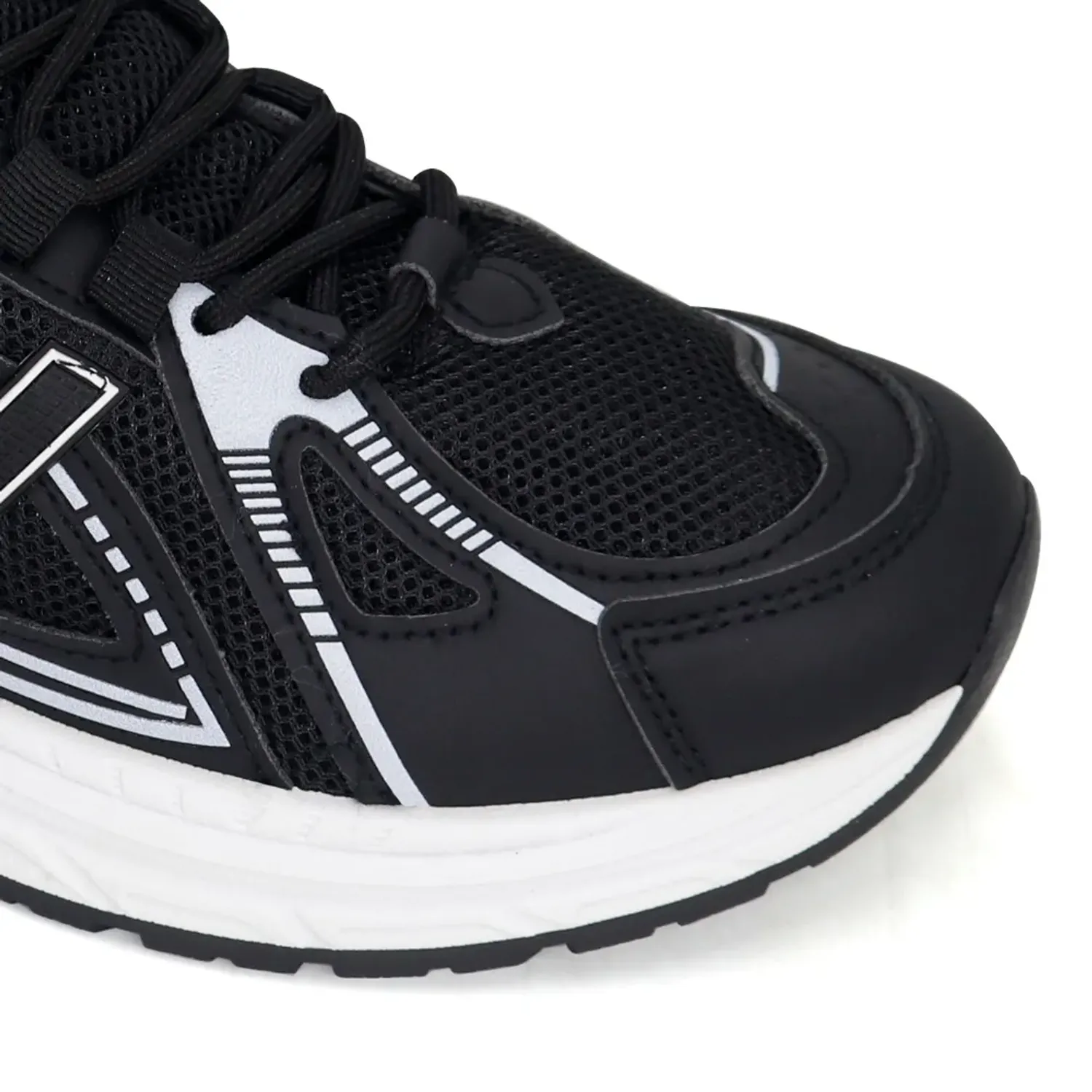 Zapatillas Gael Running Hombre 7101-26q2-N color negro | Platanitos