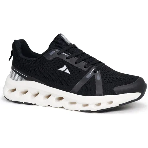 Zapatillas Gael Running Hombre 0501-26q2-N color negro | Platanitos