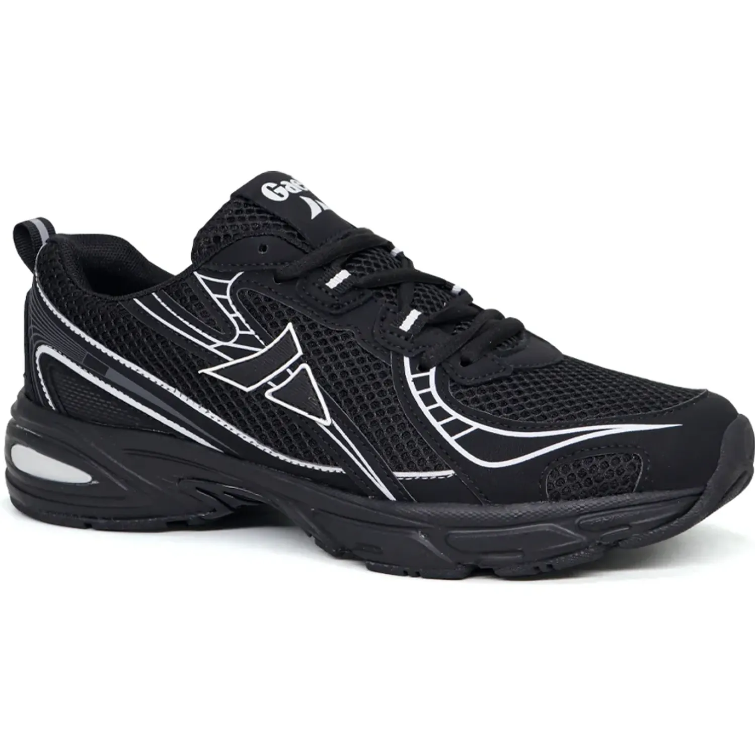 Zapatillas Gael Running Hombre 0605-26q2-N color negro | Platanitos