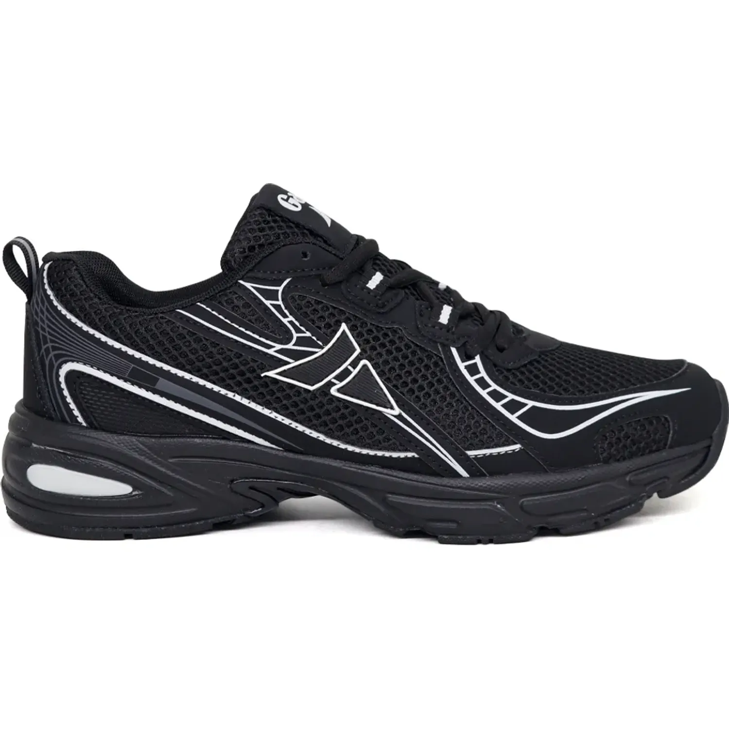 Zapatillas Gael Running Hombre 0605-26q2-N color negro | Platanitos