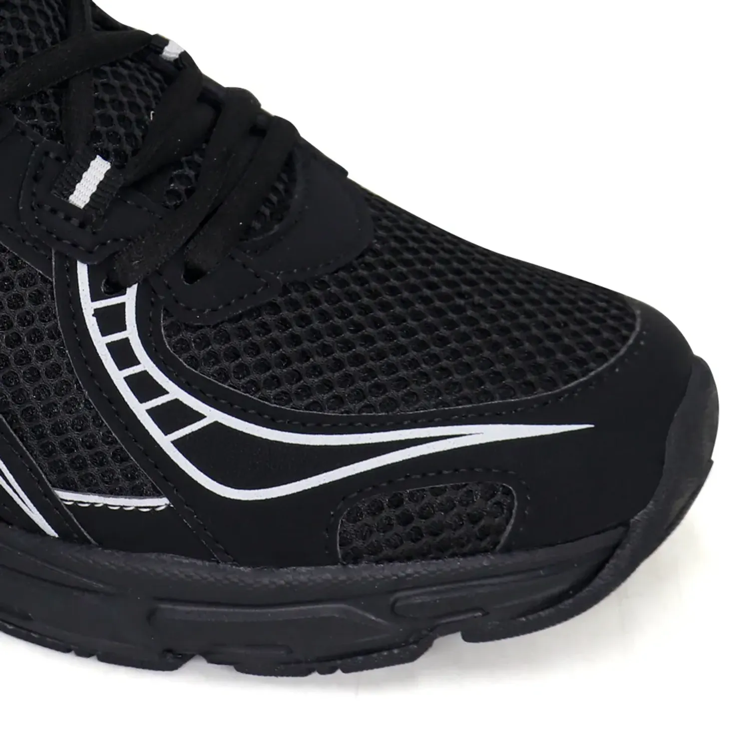 Zapatillas Gael Running Hombre 0605-26q2-N color negro | Platanitos