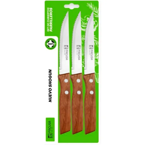 FACUSA Juego X 3 Cuchillos Shongun