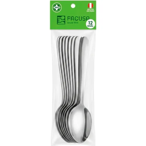 FACUSA Juego X 12 Cuchara De Mesa Modelo 1001
