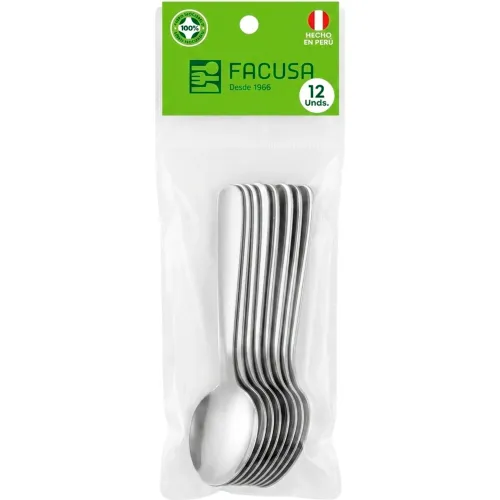 FACUSA Juego X 12 Cucharita De Te Modelo 1001