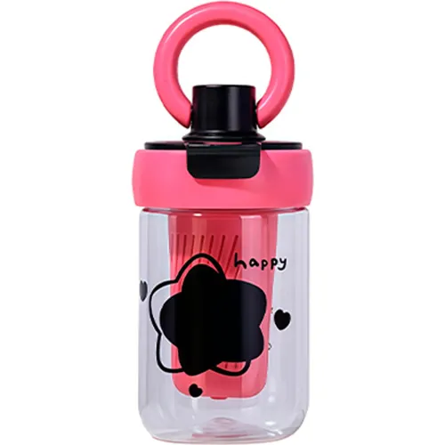 ICHIMATSU Tomatodo Baby Happy De 600 Ml Color Fucsia Y Negro