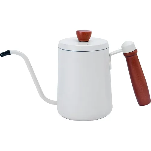 ICHIMATSU Teterita Cuello De Cisne Blanco Con Mango De Madera 600 Ml