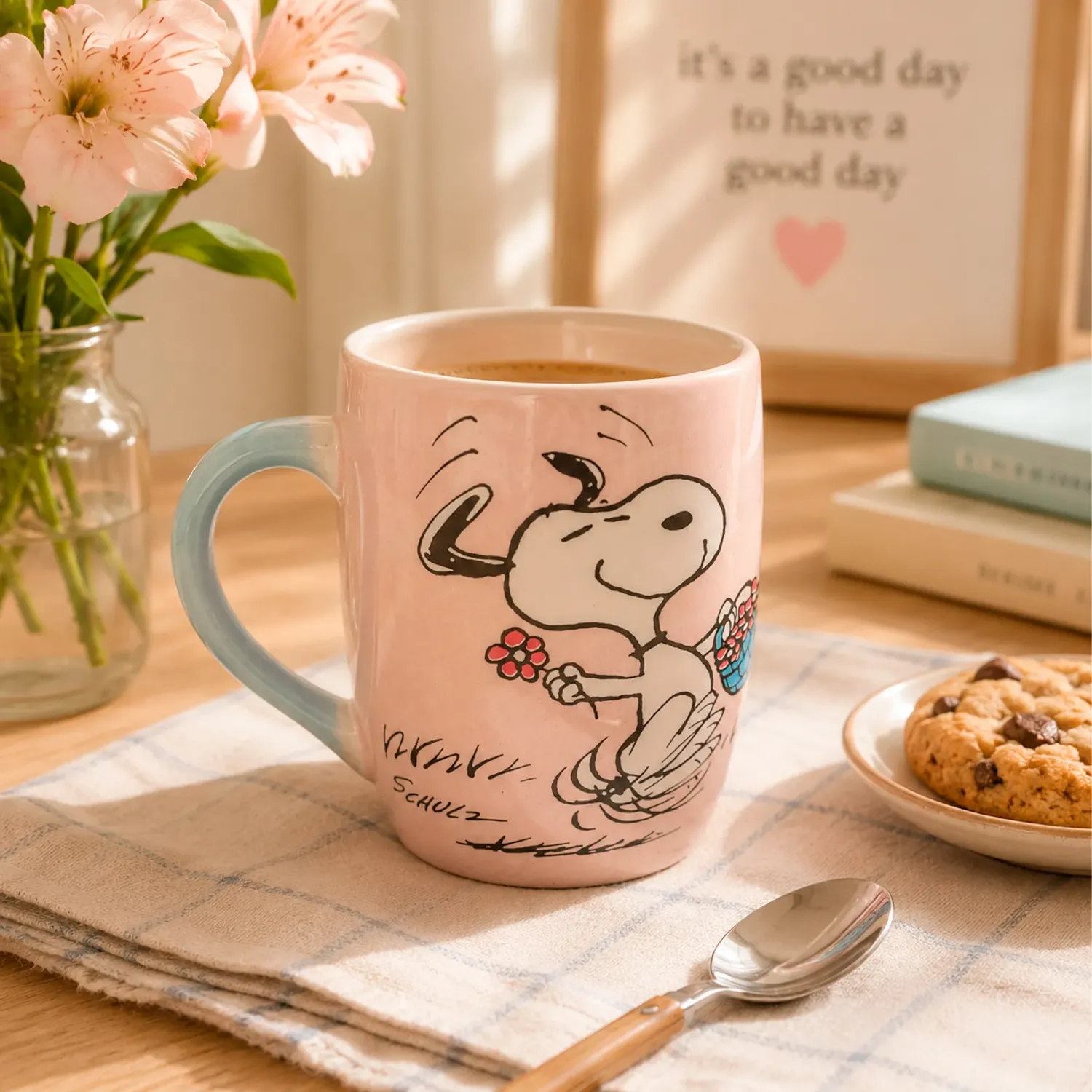 Taza Children Snoopy Saltarin 390ml color varios | Platanitos