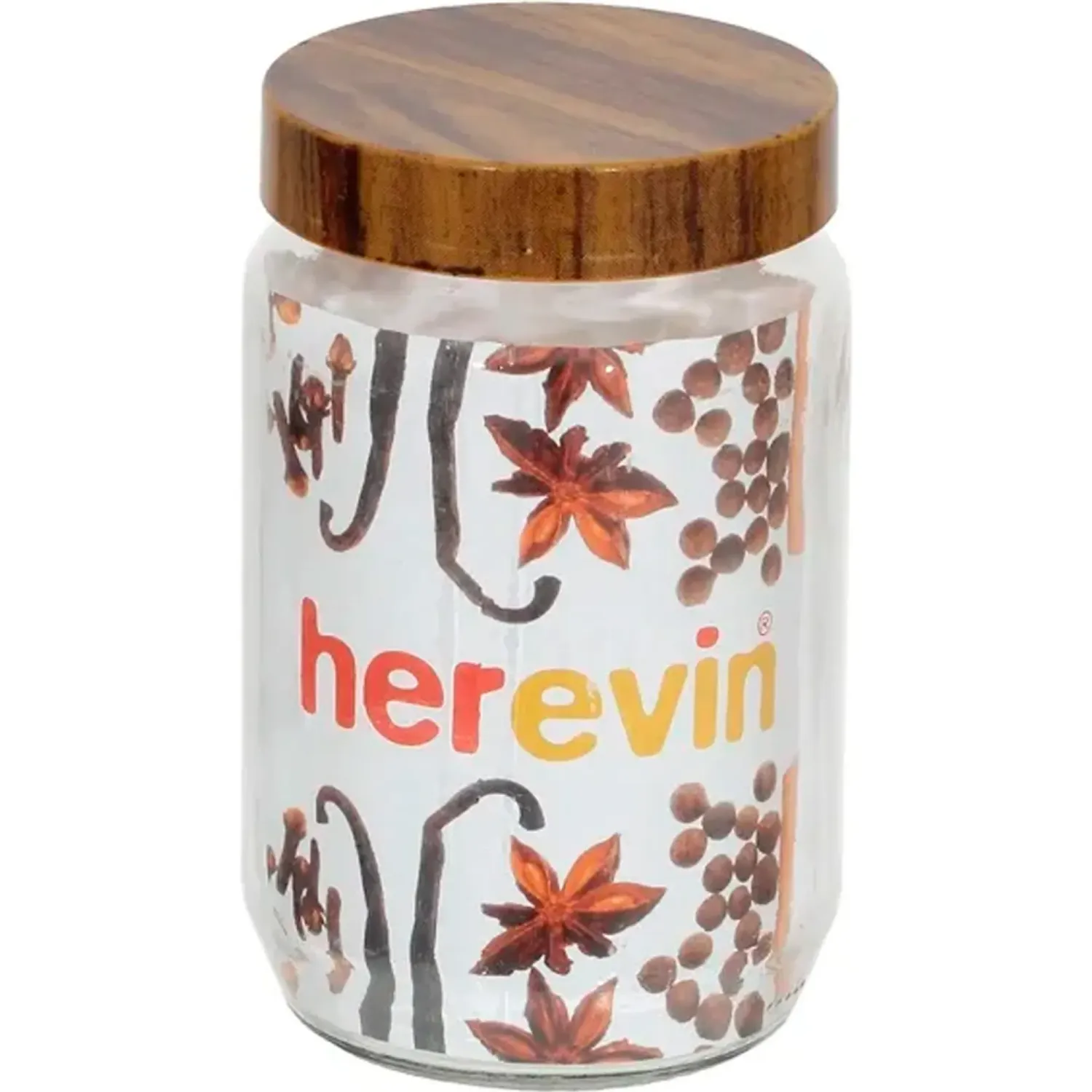 HEREVIN Frasco Herevin De Vidro Tapa Efecto Madera 660 Cc color varios | Platanitos