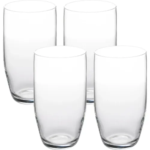 CRISTAR Juego De Vasos De Vidrio Por 4 Piezas Modelo Opera 13.8 Oz
